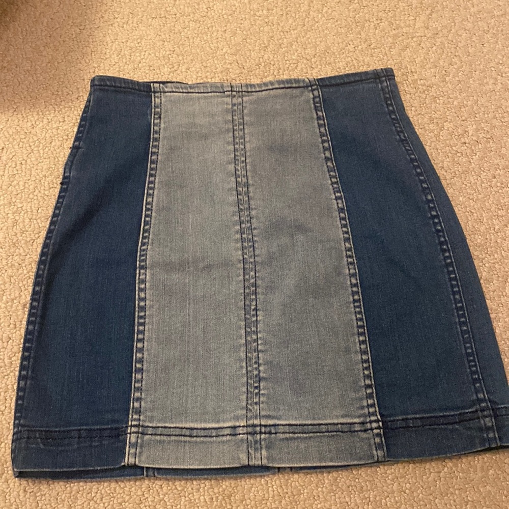 Pac sun Two Tone Denim Skirt